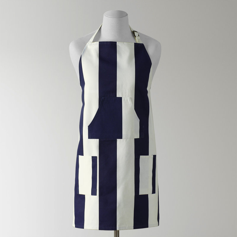Printed Cotton Kitchen Apron with Pockets Adjustable