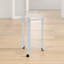 2 Tier Tea Wine Serving Cart for Kitchen, 75cm Drinks Metal and Tempered Glass Bar Trolley