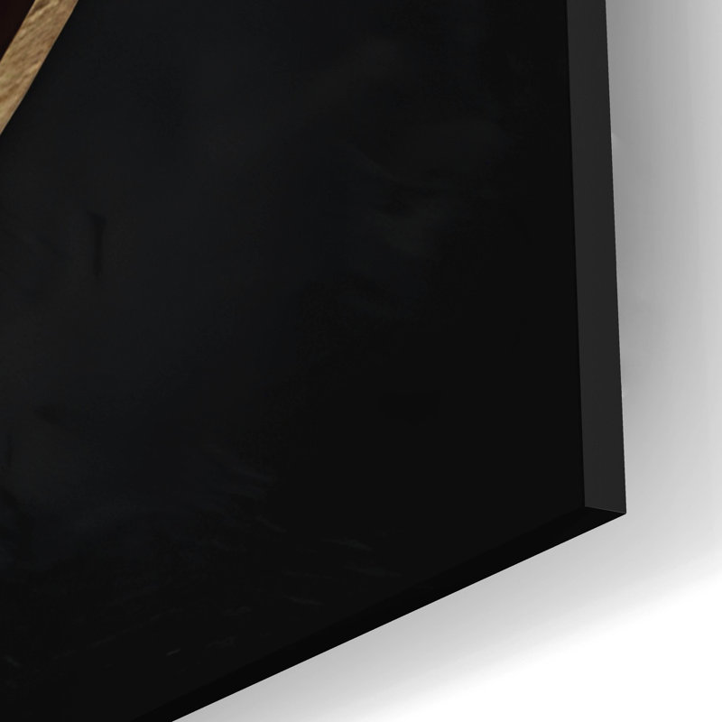 Art mural épique «Minimal Abstract Black 1» par Petals Prints Design, 24 po x 24 po, H 12 po x l 12 po x P 0,13 po