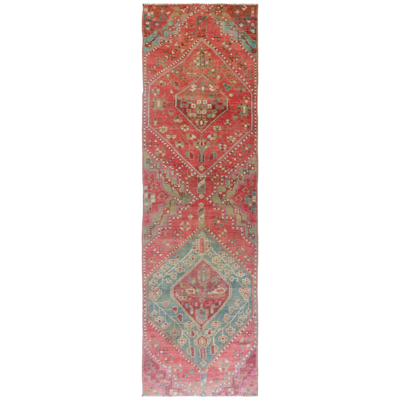 Vintage Turkish Village Rugs One-of-a-Kind Runner 3'3" X 10'9" Area Rug