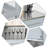 Kitchen Island With Stainless Steel Top, Traditional Kitchen Island With Storage, 2-Tier Open Shelves, Drawers