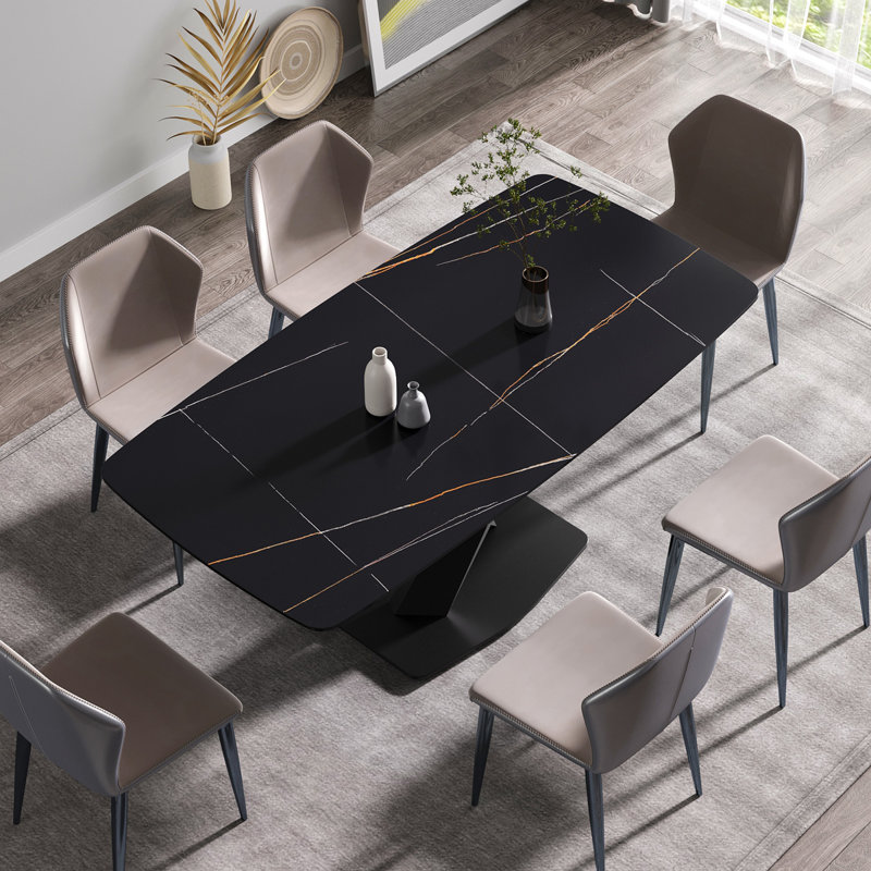 Kyliyah Rectangular, Dining Table, Rectangular Dining Table, Modern Dining Table, Dining Room Table, Stone Dining Table