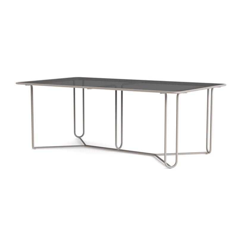 Walter Lamb Outdoor Dining Table, Dove Smooth