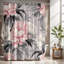 Rideau de douche avec tapis de bain-1021333331