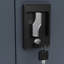 Armoire en acier 72,17 pouces avec 2 portes, 4 tablettes réglables et un intérieur gris pour les bureaux à domicile, les gymnases, les garages à haute résistance, grande capacité, à assembler rapidement