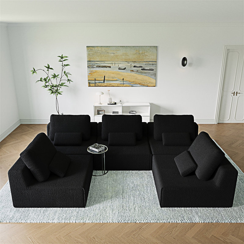 Canapé modulaire, Noir