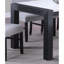 Table de salle à manger 66 po élégante en faux marbre blanc avec pieds gris anthracite