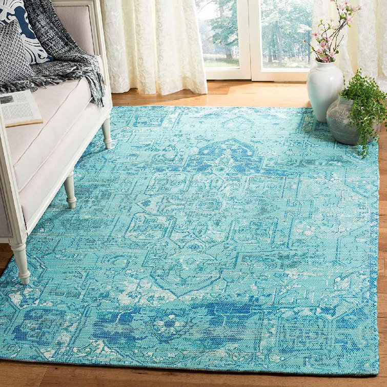 Tapis géométrique tissé à la main Joppatowne