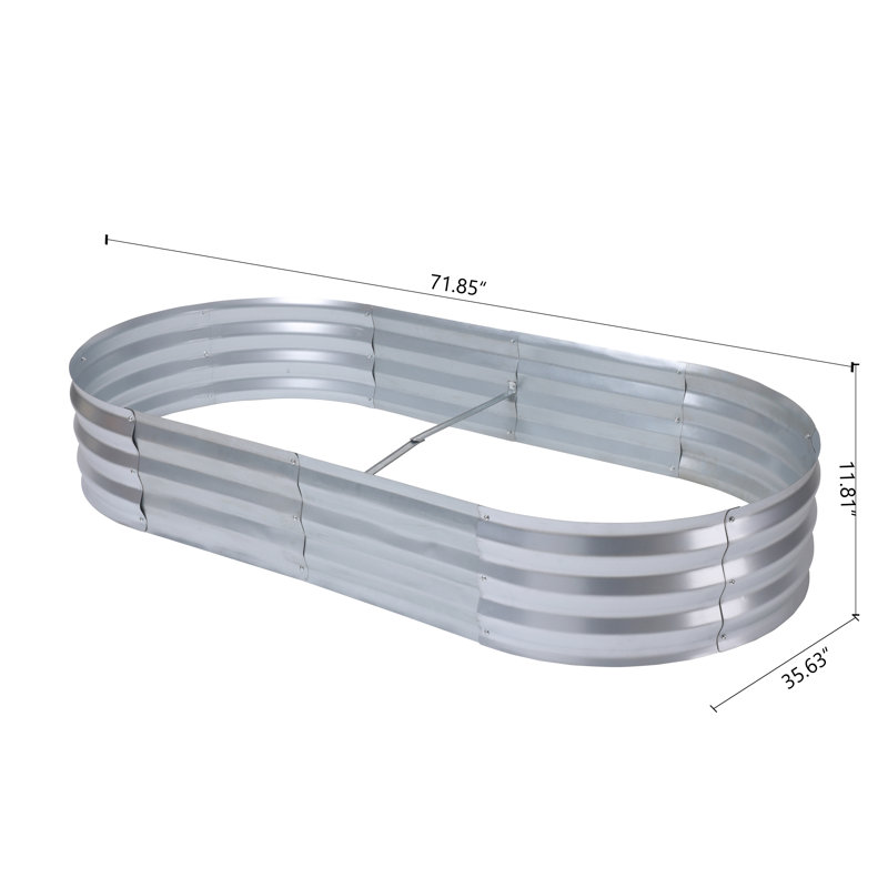 Joylynne Metal Raised Garden Bed