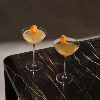 Set of 2 Savage Crystal Coupe Glasses