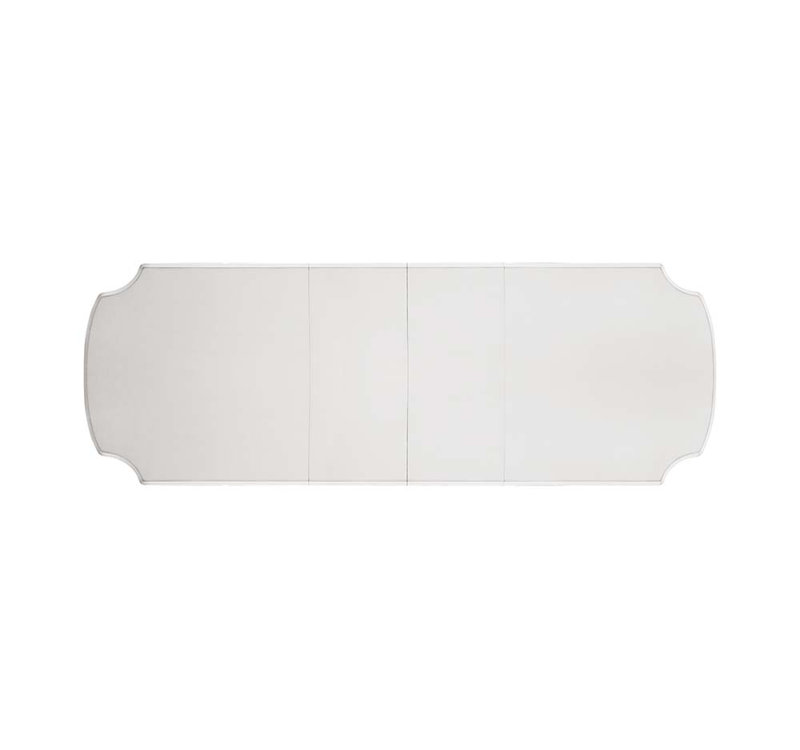 Table de salle à manger extensible en perle antique, 31" H x 71" L x 35" W