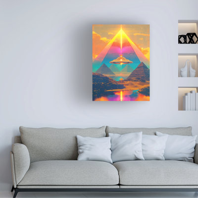 Ray Heere Ufo Pyramid 1 Canvas Art