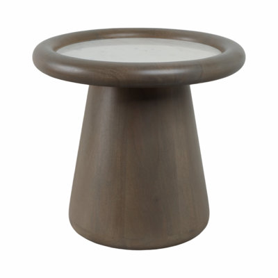 20" Genuine Marble End Table