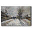 «Snow Effect, The Boulevard de Pontoise at Argenteuil», 1875, toile tendue avec châssis-629821044