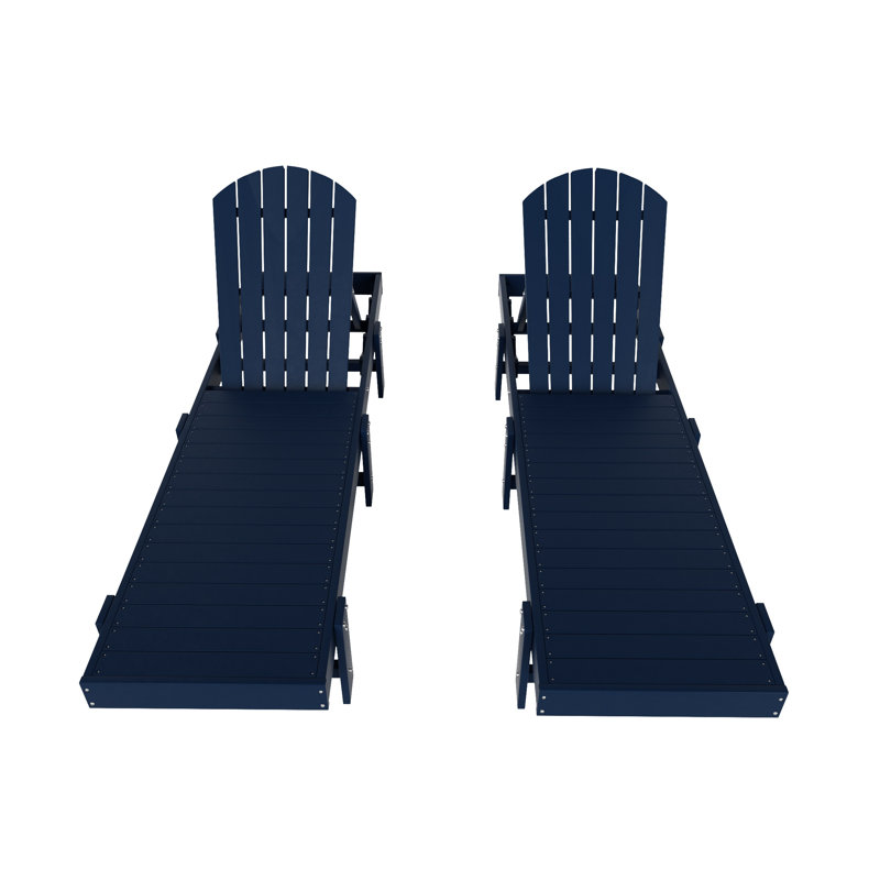 Altura Outdoor Chaise Lounge Set, Navy Blue