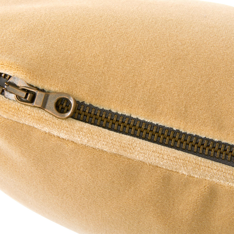 DIVAN Velvet Pillow Cover & Insert, Square 18", Cream