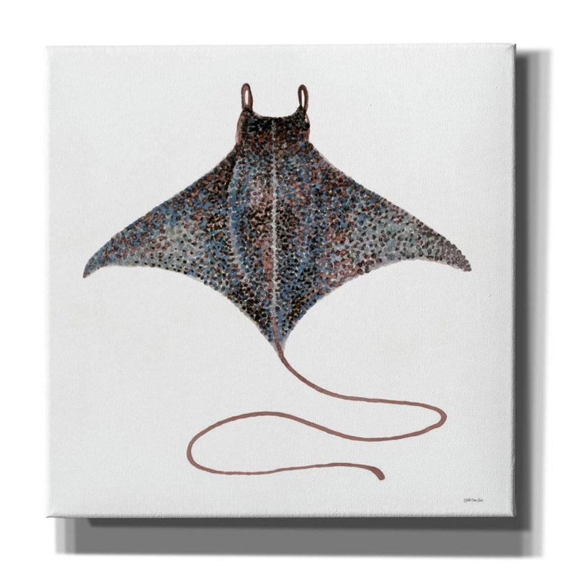 'Eagle Ray 2' by Stellar Design Studio, Canvas Wall Art, 18" H x 18" W x 0.75" D