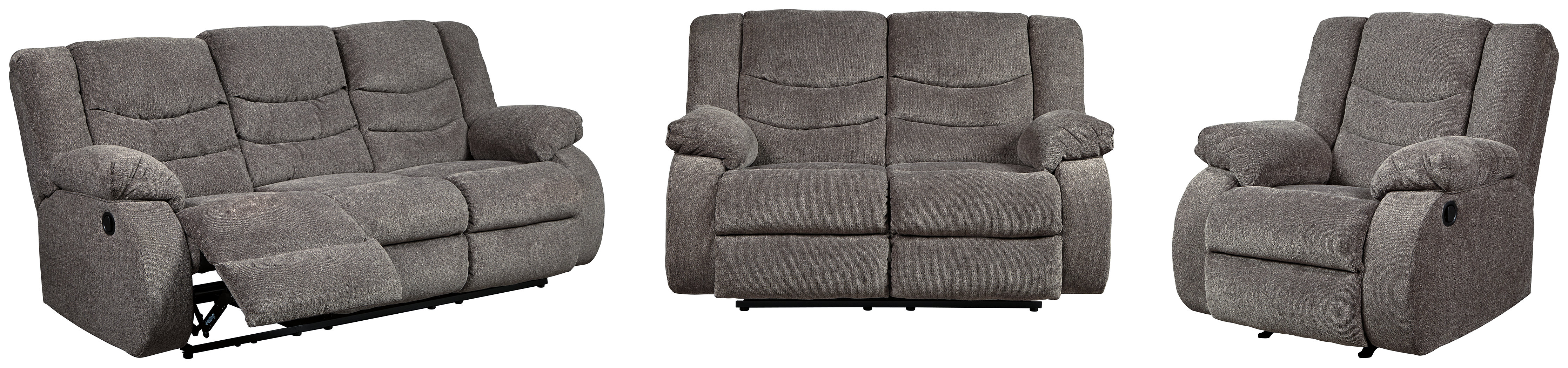 Signature Design by Ashley Tulen 3 Piece Reclining Living Room Set