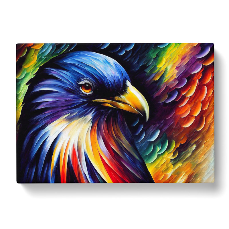 Raven Bird Vol.2 Abstract - Wrapped Canvas
