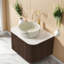 Meuble-lavabo flottant et lavabo, rangement moderne en bois de 24 pouces pour la maison