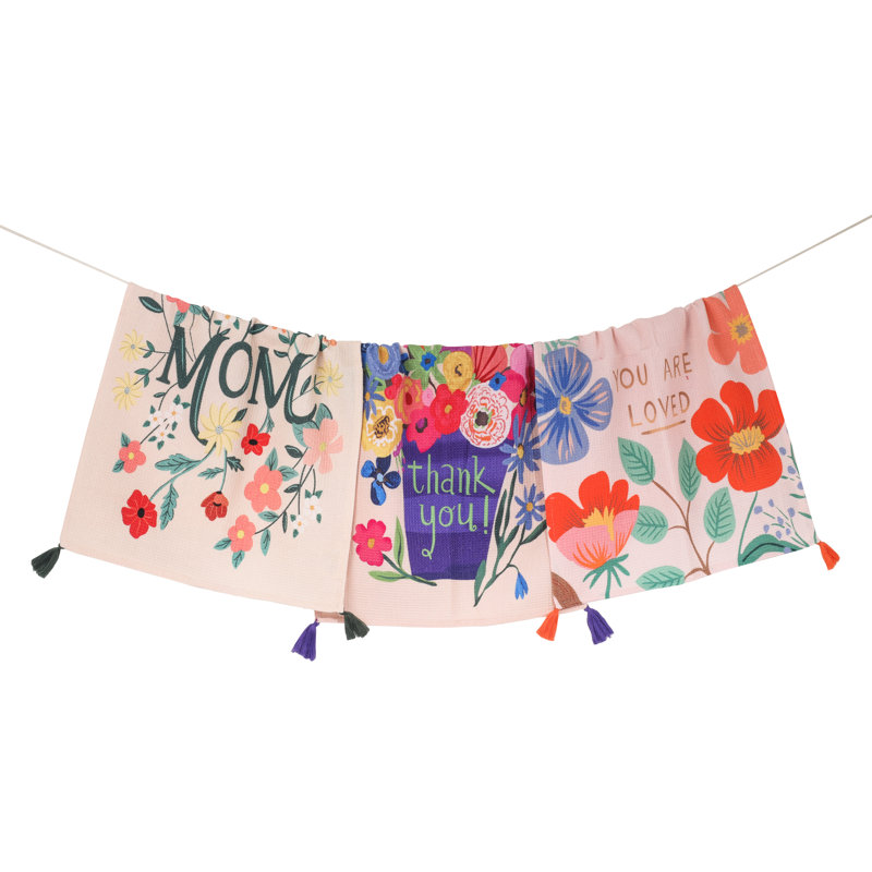 Ensemble de serviettes de cuisine Thank You, Mom Bouquet