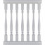 Ensemble de balustrades non assemblées Endurathane 500 Series Amy, hauteur totale de 40 po x L 4 pi. L'ensemble comprend (10) balustres Amy de l 2 1/2 po x H 32 po, (1) rail supérieur de L 48 po, (1) rail de 48 po L Rail inférieur, (2) trousses d'installation de rail et 1 bloc de support-127703523-128605384