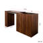 Bureau d'ordinateur avec tiroirs, rangement de bureau moderne en coin avec table extensible