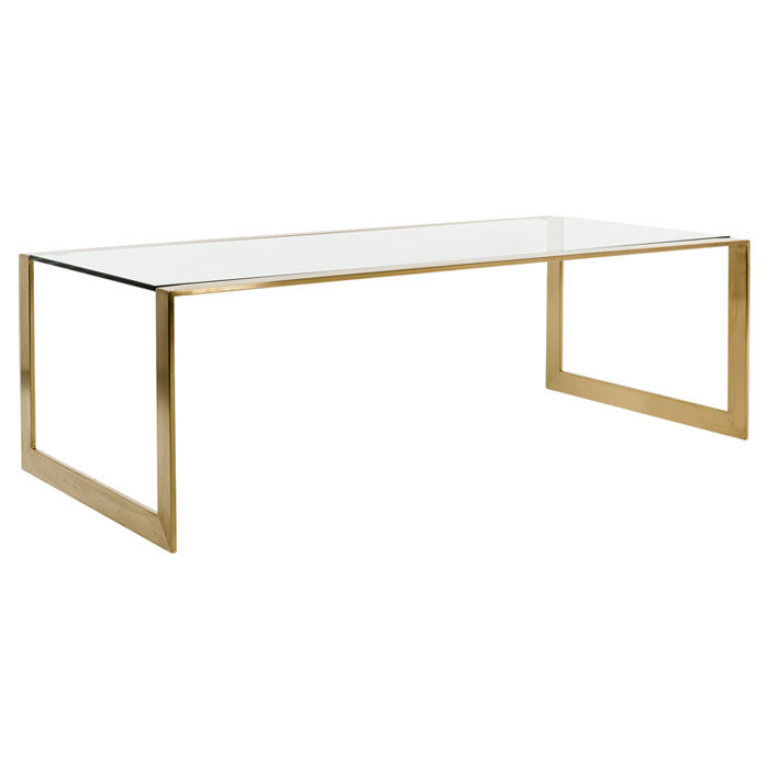 Glass Top Single Coffee Table
