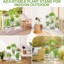 Large Plant Stand Indoor Outdoor White, 10 In Wide Tray