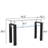 Nickelsville 47.2'' Glass Top Console Table-140974467