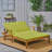 Double Chaise Lounge With Adjustable Backrests And Quick-Drying Cushions For Outdoor Relaxation-1548905526