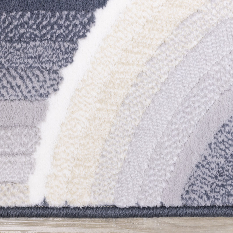 Tapis à poils longs Solara, Rectangle 5 pi 3 po x 7 pi 7 po