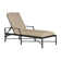 Chaise longue simple inclinable avec coussins 76 po Monaco