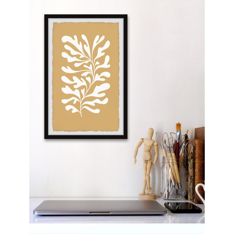 Wavy Seaweeds - Single Picture Frame Print, 45cm H x 38cm W