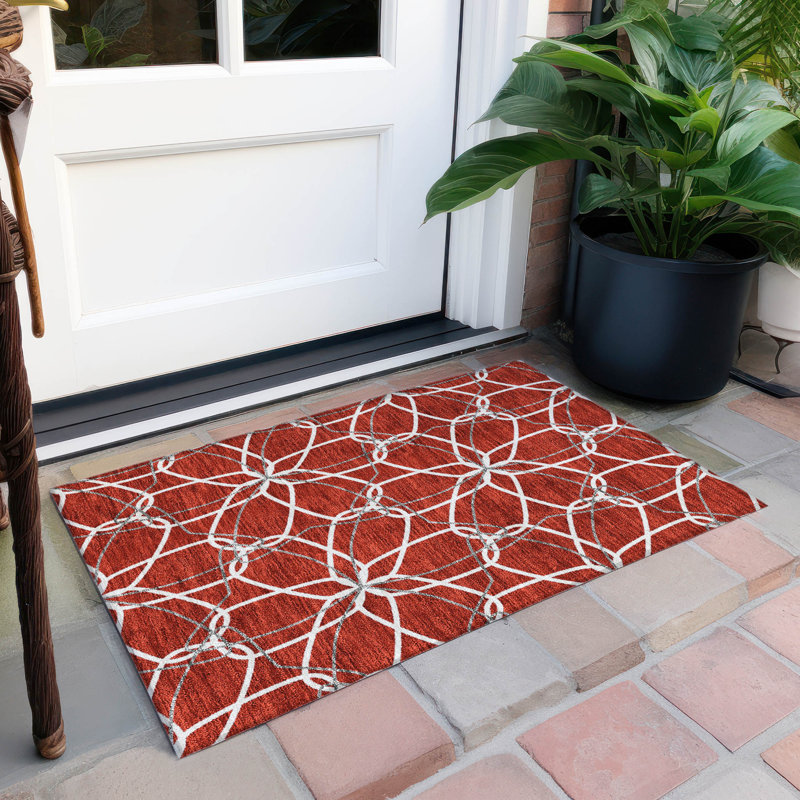  Alegandro Area Rug with Non-Slip Backing, Rectangle 1'8" x 2'6"