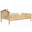 Lit plateforme simple en bois avec tête de lit en forme de maison, aucun sommier requis, finition naturelle-1872546768-1872546771