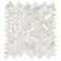 Pacif 0.39" x 0.79"  Seashell Chevron Mosaic Wall Tile