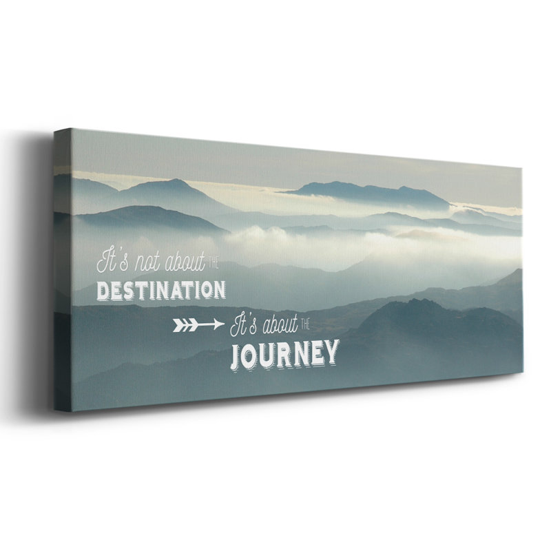 Le voyage sur toile, H 8 po x l 20 po x P 1,5 po