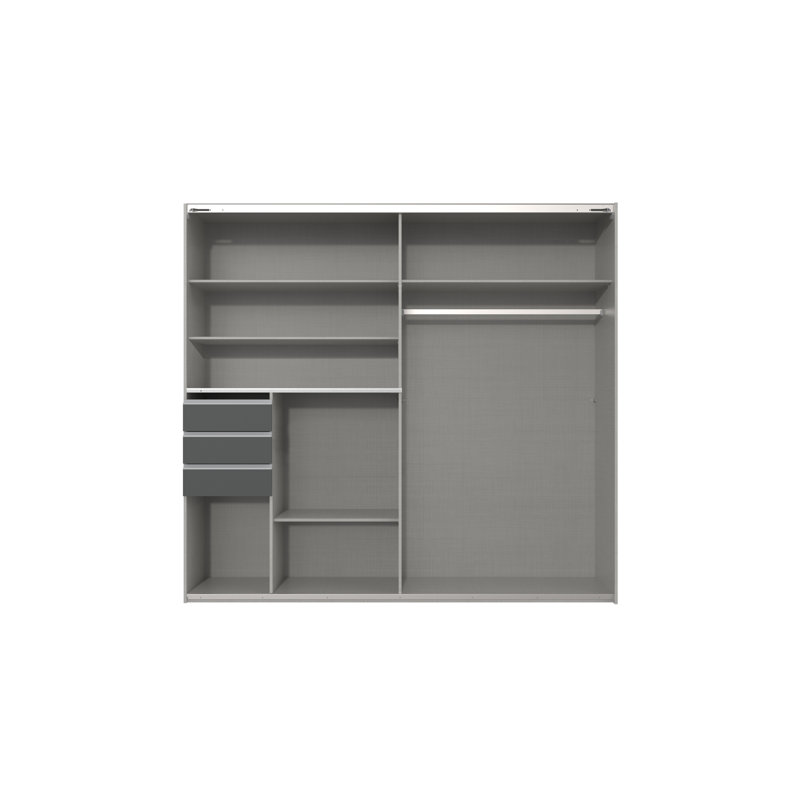 Mangume 2 Door Manufactured Wood Wardrobe