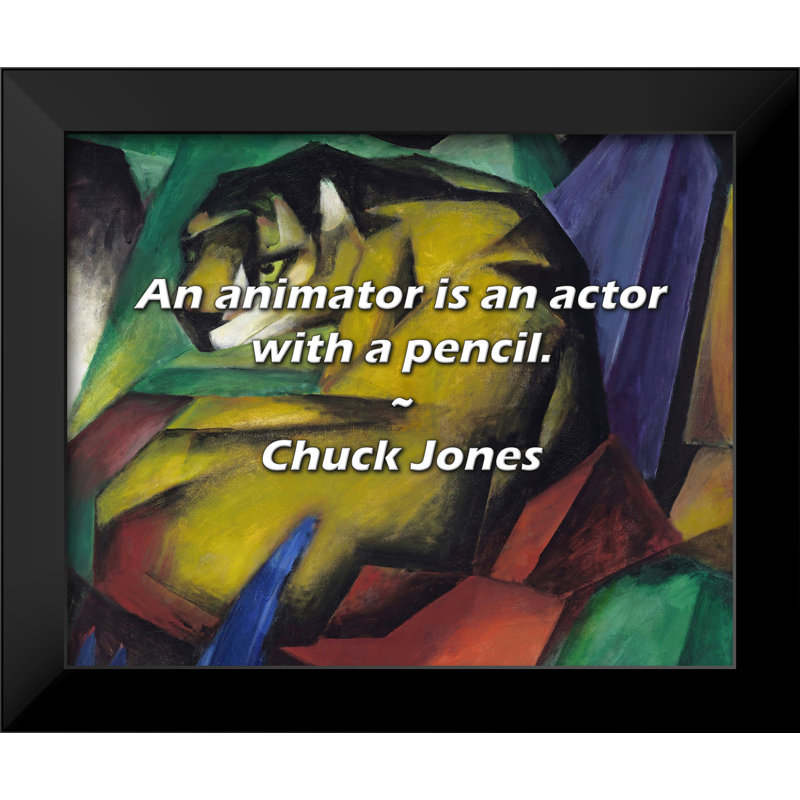 Citation de Chuck Jones: Un animateur est un comédien avec un crayon.