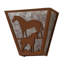 Rustic Lodge 1 - Light Flush Mounted Sconce