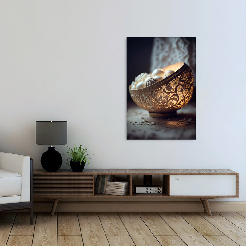 Bol en dentelle - Estampe murale élégante, moderne et romantique, 48" H x 32" W