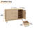 Large Fluted Buffet Cabinet with Storage,47.2" Modern Sideboard Buffet,Wood Farmhouse Coffee Bar Kitchen Storage Cabinet-1313920410