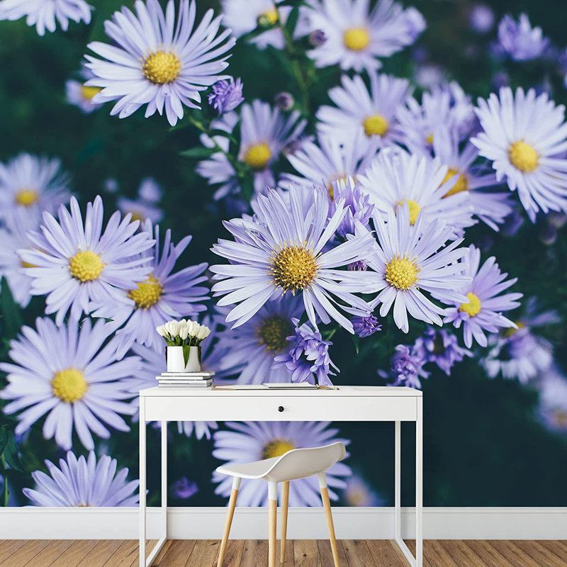 Floral Peel & Stick Vinyl Floral, 66" L x 96" W
