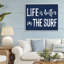 «Life Better In Surf», estampe numérique giclée, design par lettré et doublé-735148391-735148408