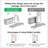 Nyazia 70.86" White TV Stand with Drawers and Sliding Acrylic Glass Door, Modern Entertainment Centre