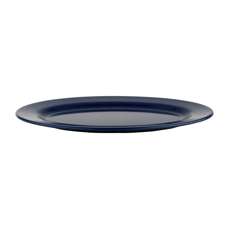 Le GE Plateau de service robuste en plastique mélaminé incassable, 14 po x 10 po, grès (ensemble de 12), Bleu