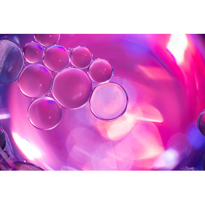 Pink Bubbles - Wrapped Canvas Print