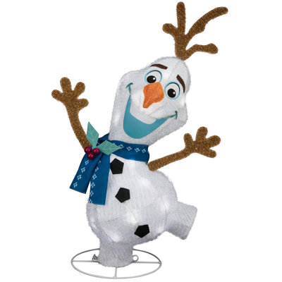 Holiday Shimmering Magic Tinsel Yard Sculpture Olaf   Disney