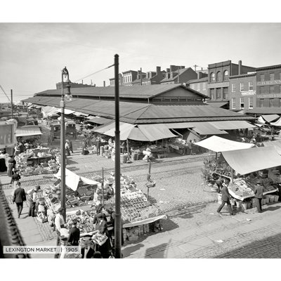 Lexington Market, Historic Baltimore - reproduction de photo sur toile tendue